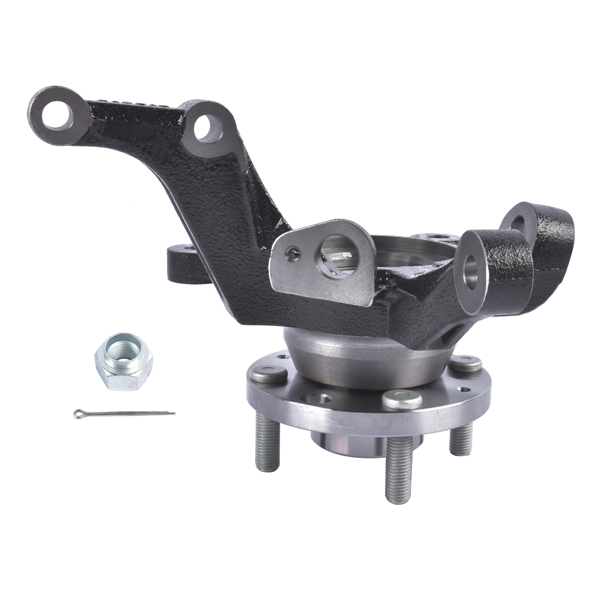 转向节总成 Front Left Steering Knuckle & Wheel Hub Bearing Assembly Fit for Chevy Aveo Aveo5 Pontiac G3 L4 1.6L 96535190-2