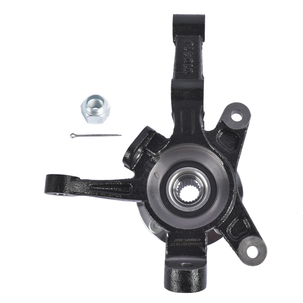 转向节总成 Front Left Steering Knuckle & Wheel Hub Bearing Assembly Fit for Chevy Aveo Aveo5 Pontiac G3 L4 1.6L 96535190-3
