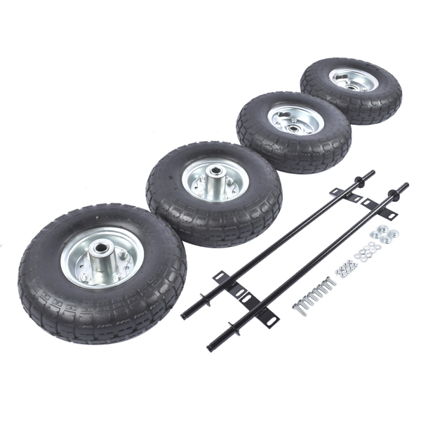 发电机车轮套件 4PCS 10-Inch Pneumatic Tires Generator Wheel Kit Fit for Predator 9000 8750 6500 Watt Generator-2