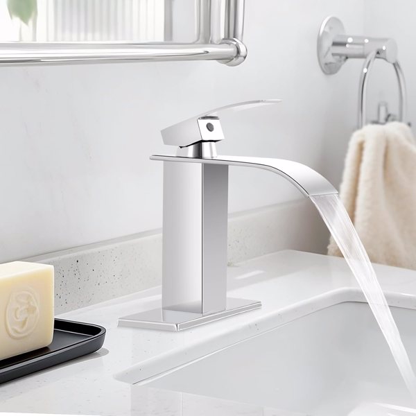 单柄浴室水龙头厕所水龙头不锈钢单孔TP，铬【周末不发货，TK/TEMU订单仅支持自提】-4