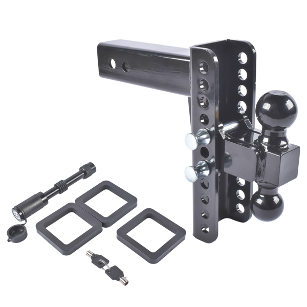拖车挂接装置Adjustable Trailer Hitch-Drop Hitch-Tow Hitch 22,000 LBS GTW 2" & 2-5/16" Ball-5