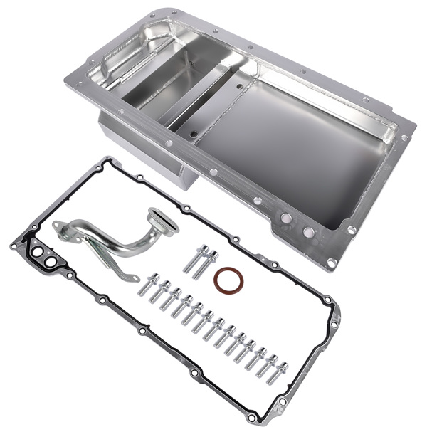 油底壳 Front Engine Oil Pan with Gasket Fits for Chevrolet Small Block V8 GEN. III/IV LS1 LS2 LS3 LS6-4