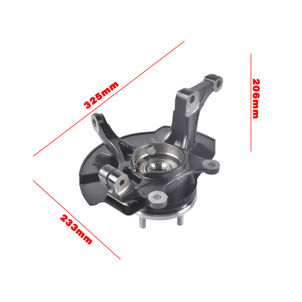 转向节总成 Front Left Steering Knuckle Fits for Kia Soul Hatchback 1.6L 2.0L L4 2014-2016 51715-B2050-4