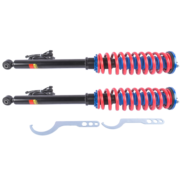 改装减震器 2Pcs Rear Suspension Strut and Coil Spring Assembly wirh Airmatic Fit for Mercedes-Benz S-Class W220 RWD 2000-2006-2