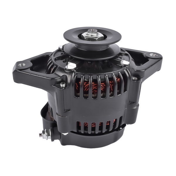 发电机 Black Mini Alternator ES1004BK with V-belt Pulley Fits for Denso Style 12 Volts Systems-1