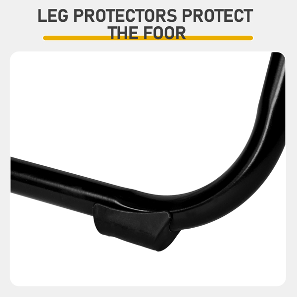 10pcs 黑色 铁框架 庭院塑料折叠椅-11