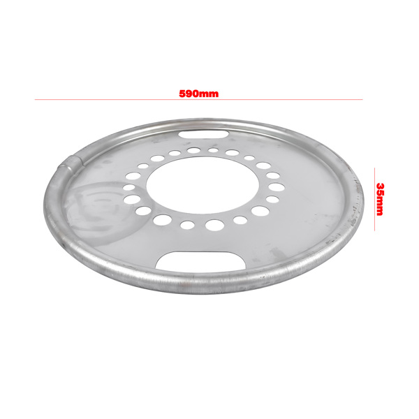 轮毂内罩 Set of 2 Wheel Size 22.5 in Drive Axle Wheel Balancer Fit for Heavy Duty Trucks / Bus / Motorhome 600-640-7