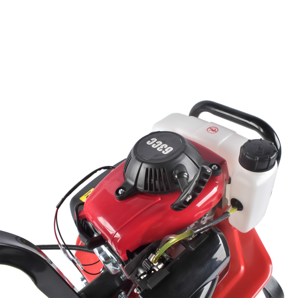A1-4冲程63cc汽油微耕机 63CC 4-Stroke Gas Powered Tiller Cultivator, Handheld Rototiller for Lawn, Garden and Soil Cultivation-4