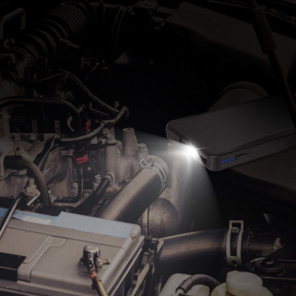 （物流随机发，自提可发加拿大）-20000mAh汽车启动电源 - 400A峰值电流适用于2.0L以下汽油发动机，便携式移动电源配备USB 5V/2A接口，三档应急手电（常亮/频闪/SOS求救模式），轻巧设计，理想赠礼之选-10