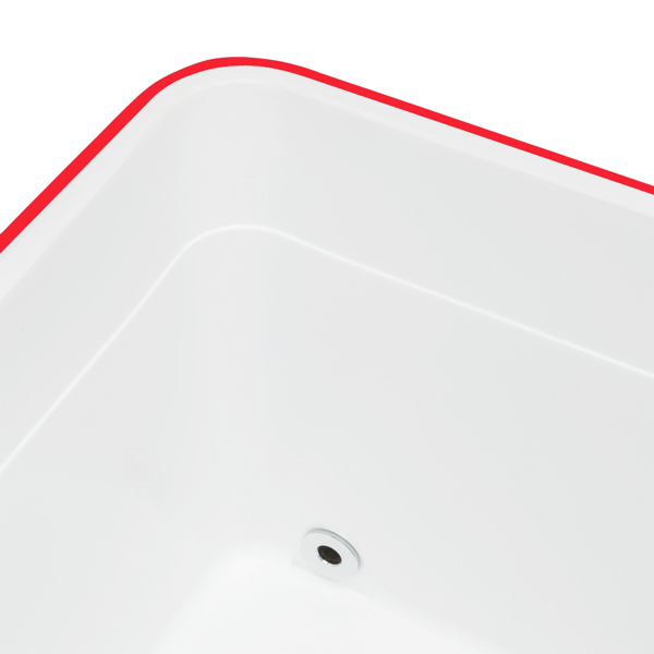 80qt 红色箱体 黑色脚管 冷冻保温推车 91*87*48cm 长方形 铁喷塑 带排水管-27