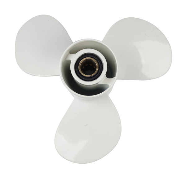 螺旋桨 3-Blade Aluminum Propeller Fits for Yamaha Engines F25 20hp/25hp/30hp 664-45945-00-EL White-4