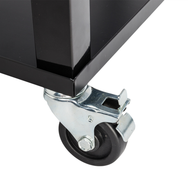 80qt 红色箱体 黑色脚管 冷冻保温推车 91*87*48cm 长方形 铁喷塑 带排水管-29