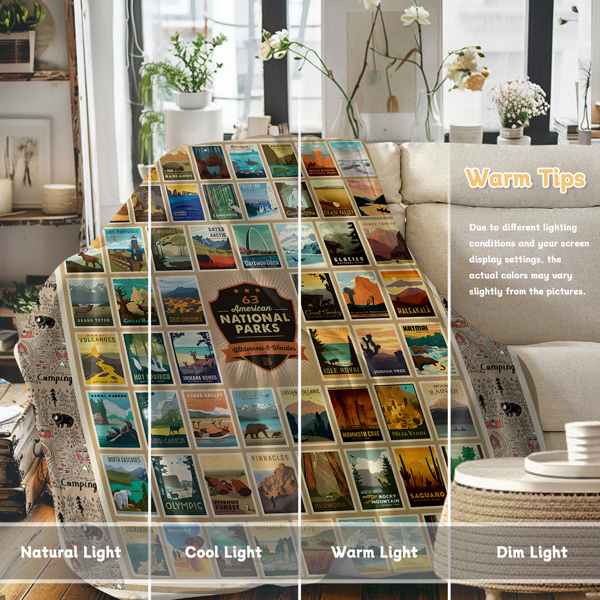 自产法莱绒毛毯 SWFT11325地理图 130X150cm （temu仅可自提）-14