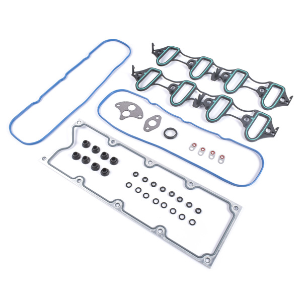 进气歧管垫片套装 Intake Manifold Gasket Kit Fit for Buick Rainier Cadillac Escalade Chevy Avalanche Silverado Express Suburban Tahoe Trailblazer GMC Envoy Savana Sierra Yukon Hummer H2 Saab 9-7x MS98016T-2