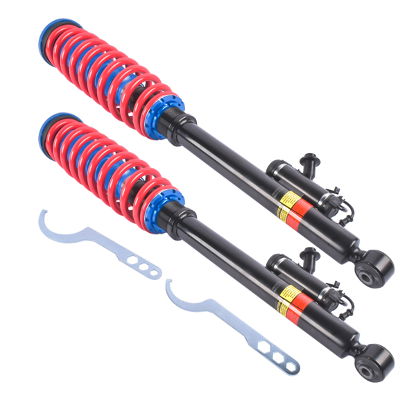 改装减震器 2Pcs Rear Suspension Strut and Coil Spring Assembly wirh Airmatic Fit for Mercedes-Benz S-Class W220 RWD 2000-2006-4