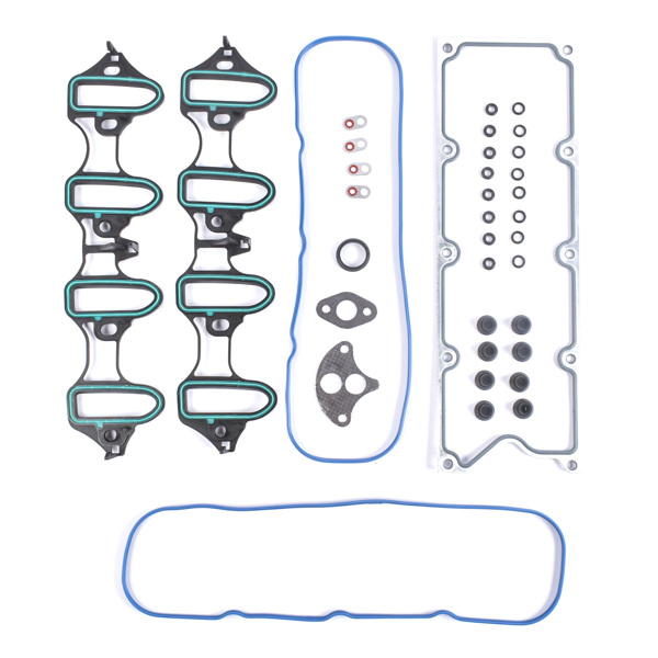 进气歧管垫片套装 Intake Manifold Gasket Kit Fit for Buick Rainier Cadillac Escalade Chevy Avalanche Silverado Express Suburban Tahoe Trailblazer GMC Envoy Savana Sierra Yukon Hummer H2 Saab 9-7x MS98016T-4