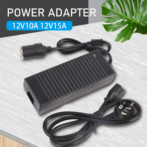 点烟器点烟器转换器 110V 转 12V 15A 电源适配器 AC/DC USQv-1