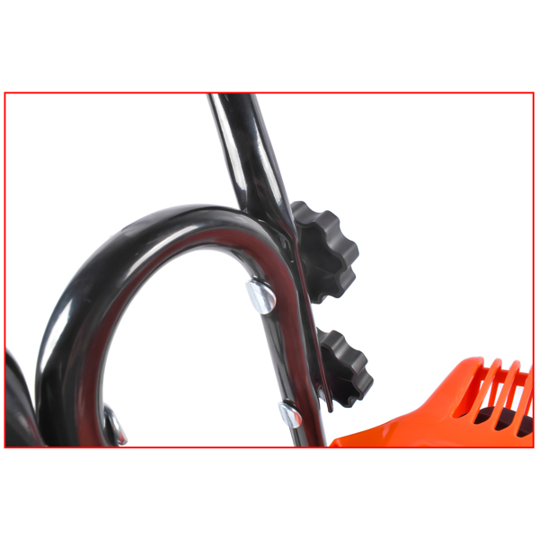 A1-2冲程43cc汽油微耕机 43CC 2-Stroke Gas Powered Tiller Cultivator, Handheld Rototiller for Lawn, Garden and Soil Cultivation-6