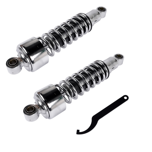 弹簧减震 Pair 11.75" Chrome Rear Shocks Fit for Harley Sportster XL 883 1200 1979-2012 FXR 1982-1994 Street Glide Touring Tour Glide FLT Electra Glide FLHT Road King FLHR Road Glide FLTR 54568-92-6
