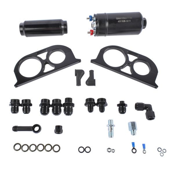 A3- 燃油泵泵芯 External Fuel Pump & Bracket Kit & Filter AN8 Replacement for 50-1005 0580254044 300LPH New-1