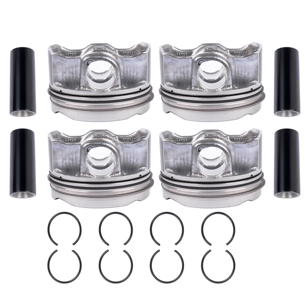 活塞环套装 4Pcs Piston Kit w/ring Replacement for Dodge Hornet Jeep WranglerJL Compass Grand Cherokee WL 2.0T 2016-2025 048324AA 5048325AA-7