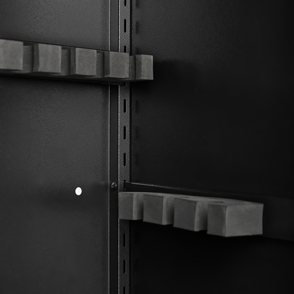 大型重型枪支保险箱，适用于步枪和手枪 - 55.2 英寸枪支安全柜，配有电子锁、LED 灯和可拆卸搁板不支持Self-Pick Up-7