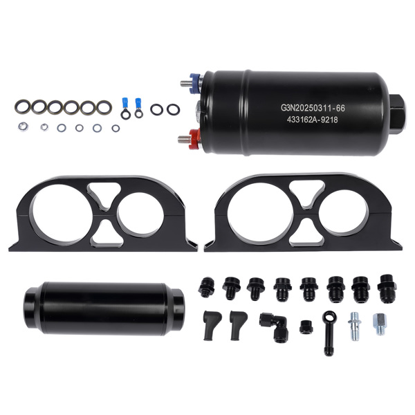A3- 燃油泵泵芯 380LPH Universal Fuel Pump + Bracket Kit & Filter AN8 Replacement for 0580254044 50-1005-1