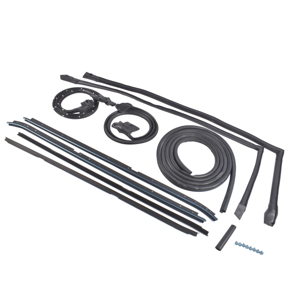 密封条 Set of 9 Rubber Weatherstripping Seal Kit Fit for 1981-1988 Buick Regal Oldsmobile Cutlass Supreme Black-2