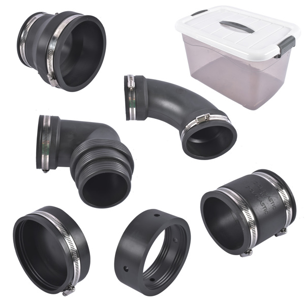 A3- 排水管弯头 RV and Camper Sewer Waste Plumbing Connection System Kit Fit for Coupling Adapter-6