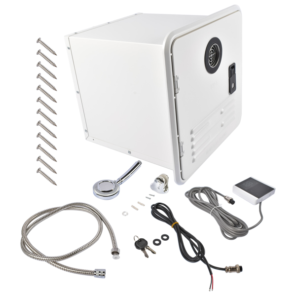 A3 房车专用丙烷热水器 RV Tankless Instant Water Heater Propane Gas 15x15 in 12V 42000 BTU w/Controller-4