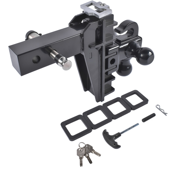 A3 拖车挂接装置 Adjustable Trailer Hitch with Hook, Tri-Ball (1-7/8" x 2" x 2-5/16") 17000 LBS-3