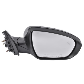 后视镜 Right Side Mirror with Blind Spot Power Fold Heated Fits for Kia Optima 2.0L 2.4L 2014-2015 876204C540 KI1321206