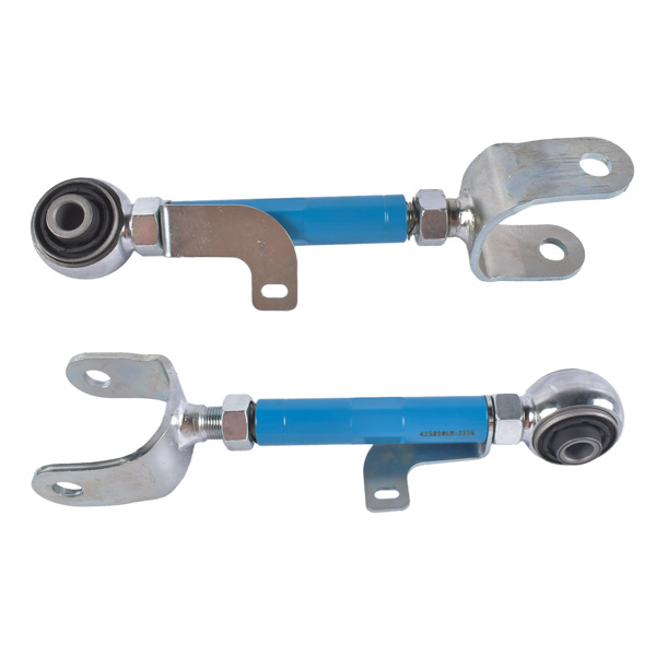 控制臂 Pair of Adjustable Steel Rear Upper Camber Kits for Tesla Model 3 2017-2023 Model Y 2020-2023 Blue-4