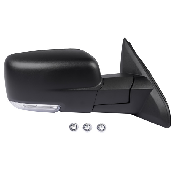 后视镜 Right Passenger Side Power Folding Heated Mirror w/ Puddle Light Replacement for Dodge Ram 1500 2500 3500-5