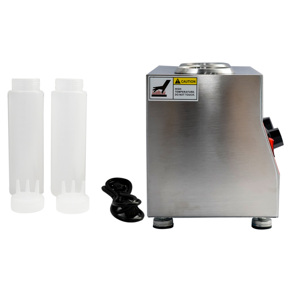 A3 酱汁泵2头美标110V Electric Sauce Bottle Warmer Nacho Cheese Warmer with 22oz bottle 86-185℉ 110V-4