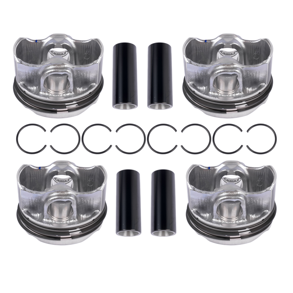 活塞环套装 4Pcs Piston Kit w/ring Replacement for Dodge Hornet Jeep WranglerJL Compass Grand Cherokee WL 2.0T 2016-2025 048324AA 5048325AA-5