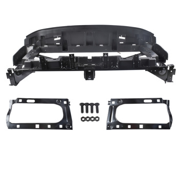 水箱框架 Header Panel Nose Headlight Lamp Mounting Black Fit for GMC Yukon / Yukon XL 5.3L 6.2L V8 4-Door 2015-2020