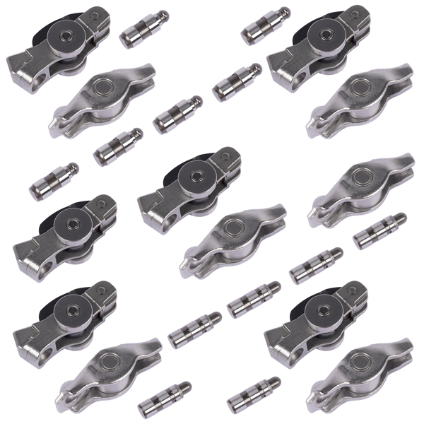 摇臂挺杆套装 12Pcs Intake Valve Tappets Replacement for Jeep Wrangler Dodge Durango Ram 1500 Voyager 3.6L 5047979AA-6