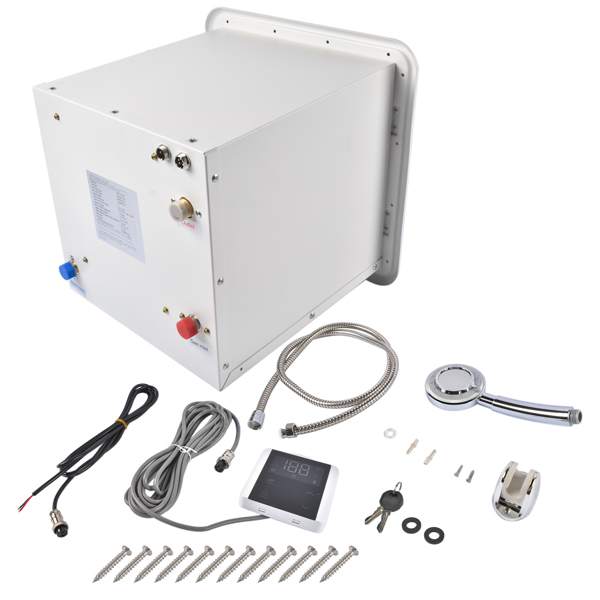 A3 房车专用丙烷热水器 RV Tankless Instant Water Heater Propane Gas 15x15 in 12V 42000 BTU w/Controller-2