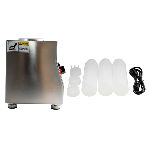 A3 酱汁泵3头美标110V Electric Sauce Bottle Warmer Nacho Cheese Warmer with 22oz bottle 86-185℉ 110V-4