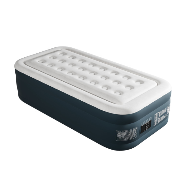 75*39*18in 植绒床面 PVC围带&底部 灰白色+深灰色 野营床垫 充气 带收纳袋 圆孔 美规插头 100kg-8