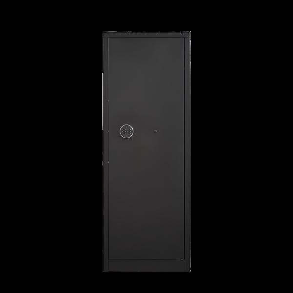 大型重型枪支保险箱，适用于步枪和手枪 - 55.2 英寸枪支安全柜，配有电子锁、LED 灯和可拆卸搁板不支持Self-Pick Up-6