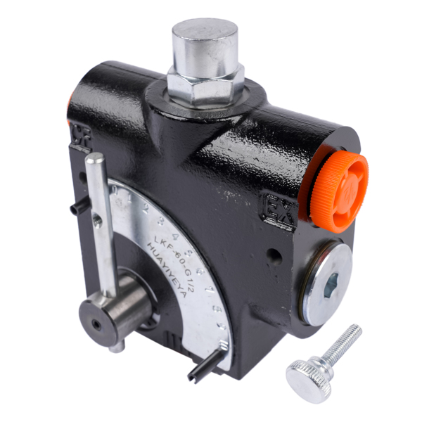 流量控制阀 Hydraulic Adjustable Variable Flow Control Valve w/Relief Replacement for FCR51-1/2 1/2”NPT-2