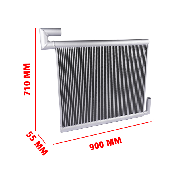 油冷器 Hydraulic Oil Cooler Replacement for John Deere 490E Hitachi EX100-2 EX100-3 EX120-2 EX120-3 Isuzu 4BD1 Engine AT154977 4285627-12
