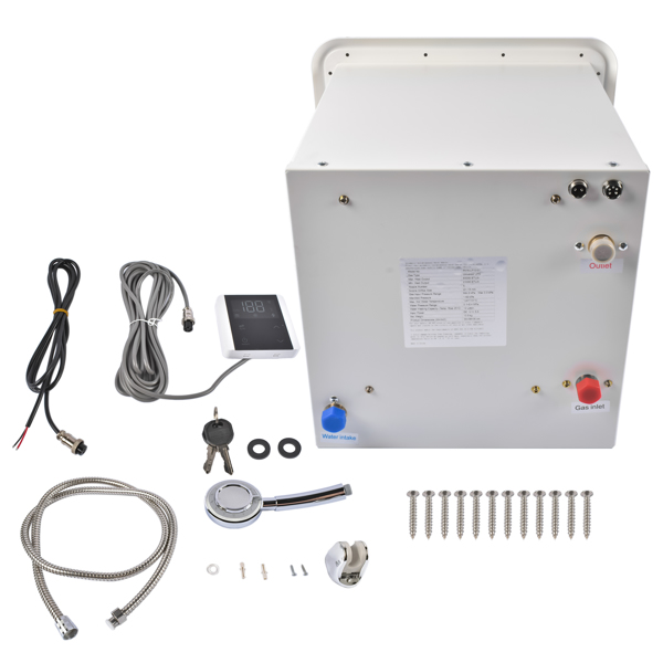 A3 房车专用丙烷热水器 RV Tankless Instant Water Heater Propane Gas 15x15 in 12V 42000 BTU w/Controller-5