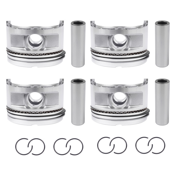 活塞环套装 Pistons and Rings Replacement for Toyota 4Runner Celica Pickup 2.4L L4 SOHC 22R 22RE 22REC 1985-1995 13101-35030-6