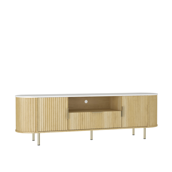 客厅落地式电视柜，带 16 色 LED 灯，带储物门的娱乐中心，电视控制台媒体柜，适用于 55 英寸以上电视，客厅-不支持self pick up-6