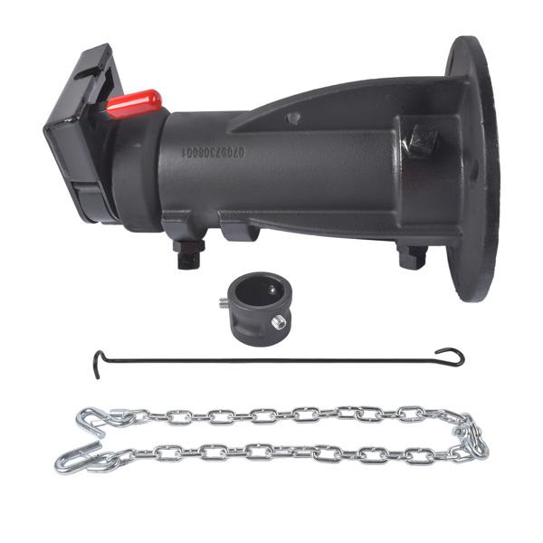 房车牵引座 12" to 16" Adjustable Cushioned 5th Wheel to Gooseneck Adapter C5G1216 20000 Lbs with Safety Chain for RV Trailer-4