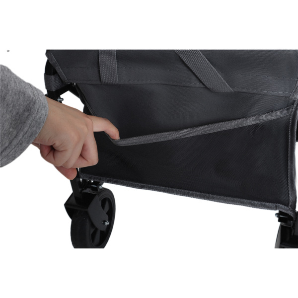 可扩展双层多功能货车，100% 额外空间 - 225 磅购物车，适合露营、购物、运动、园艺、钓鱼，灰色不支持Self-Pick Up-17