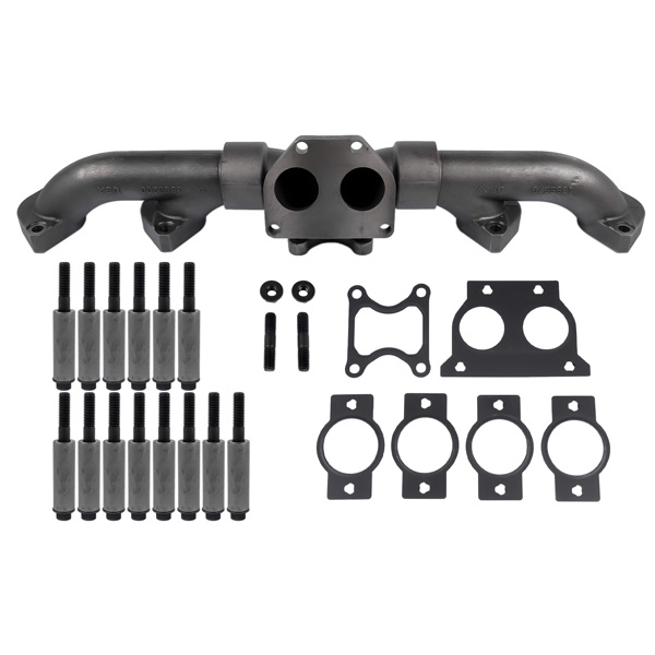 亚马逊禁售 排气歧管套装 Complete Exhaust Manifold With Mounting Kit Replacement for Cummins ISX CM570 3680650 New-1